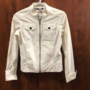 Guess, white light jean jacket, size S